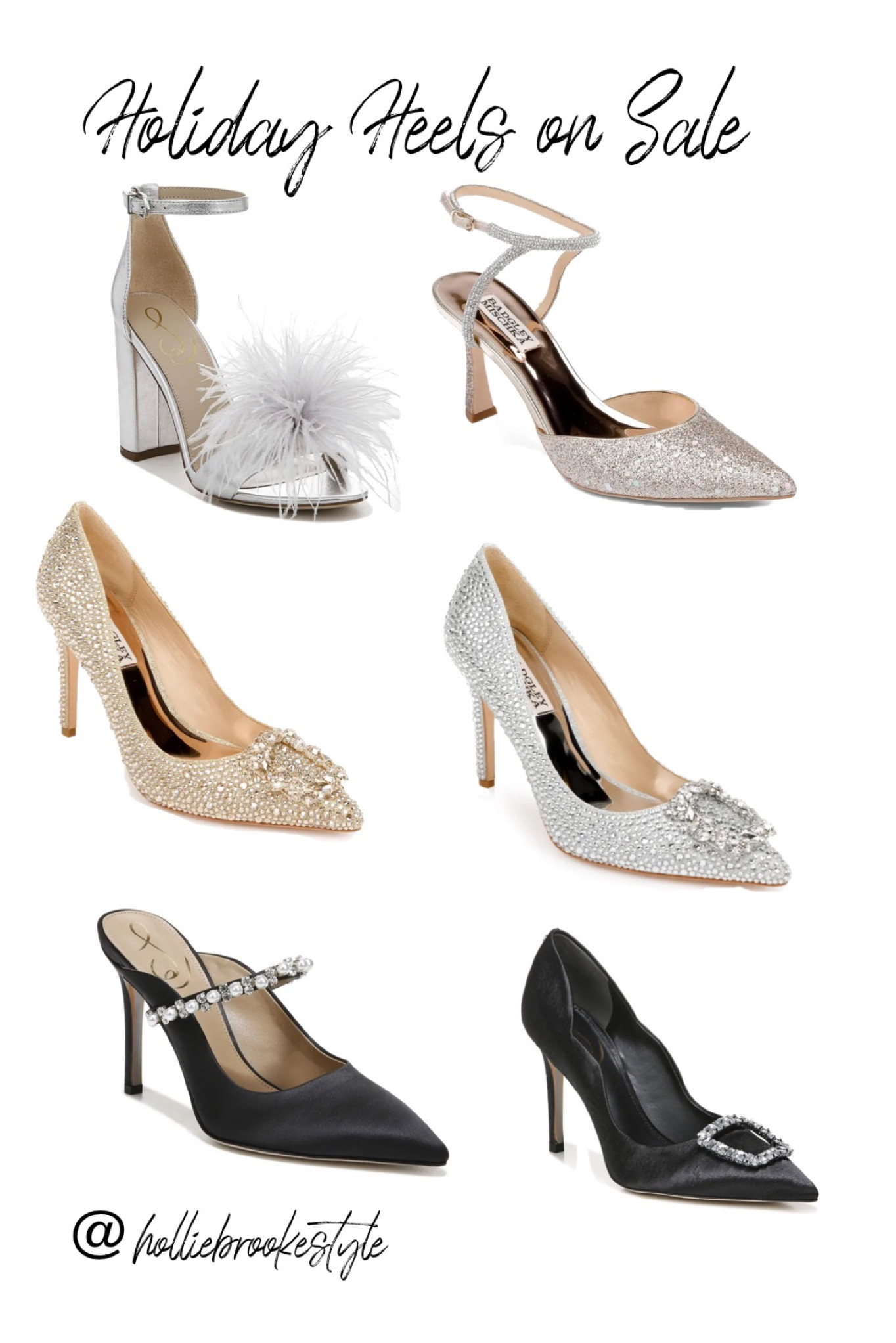 Holiday high heels for women on sale right now.

Sam Edelman
Holiday outfit
Holidaybheels
Sequins heels
Badgley Mischka 
Sparkly heels 
Holiday outfit 
Jimmy Choo



#LTKshoecrush #LTKCyberweek #LTKHoliday