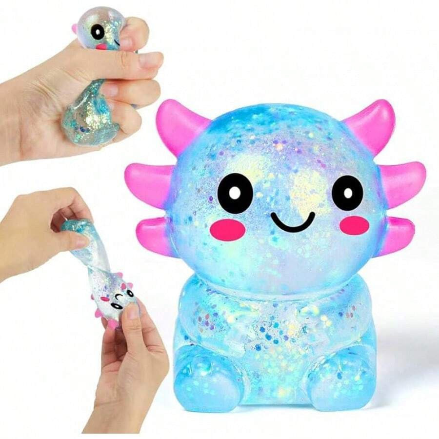 Squishy Fidget Stress Axolotl Toy, Axolotl Squishy Malt Sugar Stress Balls Adults Kids, Cute Anim... | SHEIN