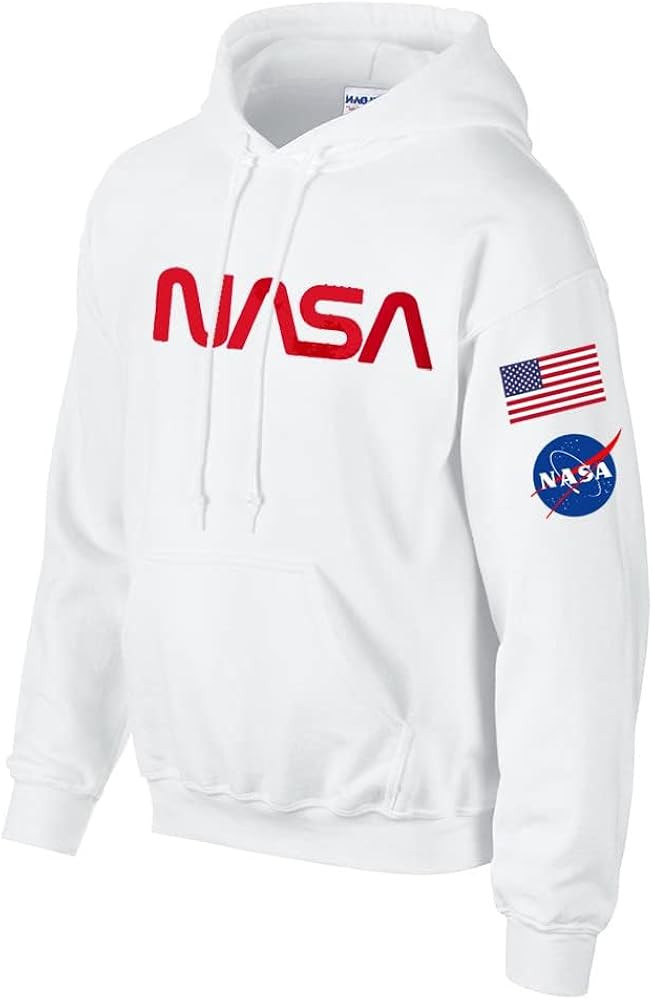 Studio 9Thirty3 Adult NASA Sweatshirt Hoodie with Flag and NASA logo, Gift for Space Enthusiast, ... | Amazon (US)