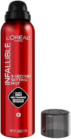 L'Oreal Paris Infallible XL 3-Second Setting Spray Mist, Microfine Mist for up to 36HR Wear, Clea... | Amazon (US)
