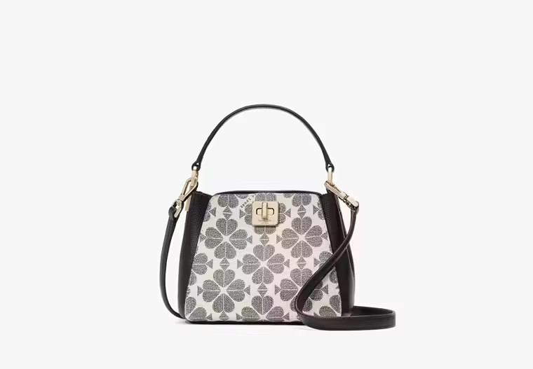 Kate Spade Flower Pvc Mini Top Handle Crossbody, Black | Kate Spade Outlet
