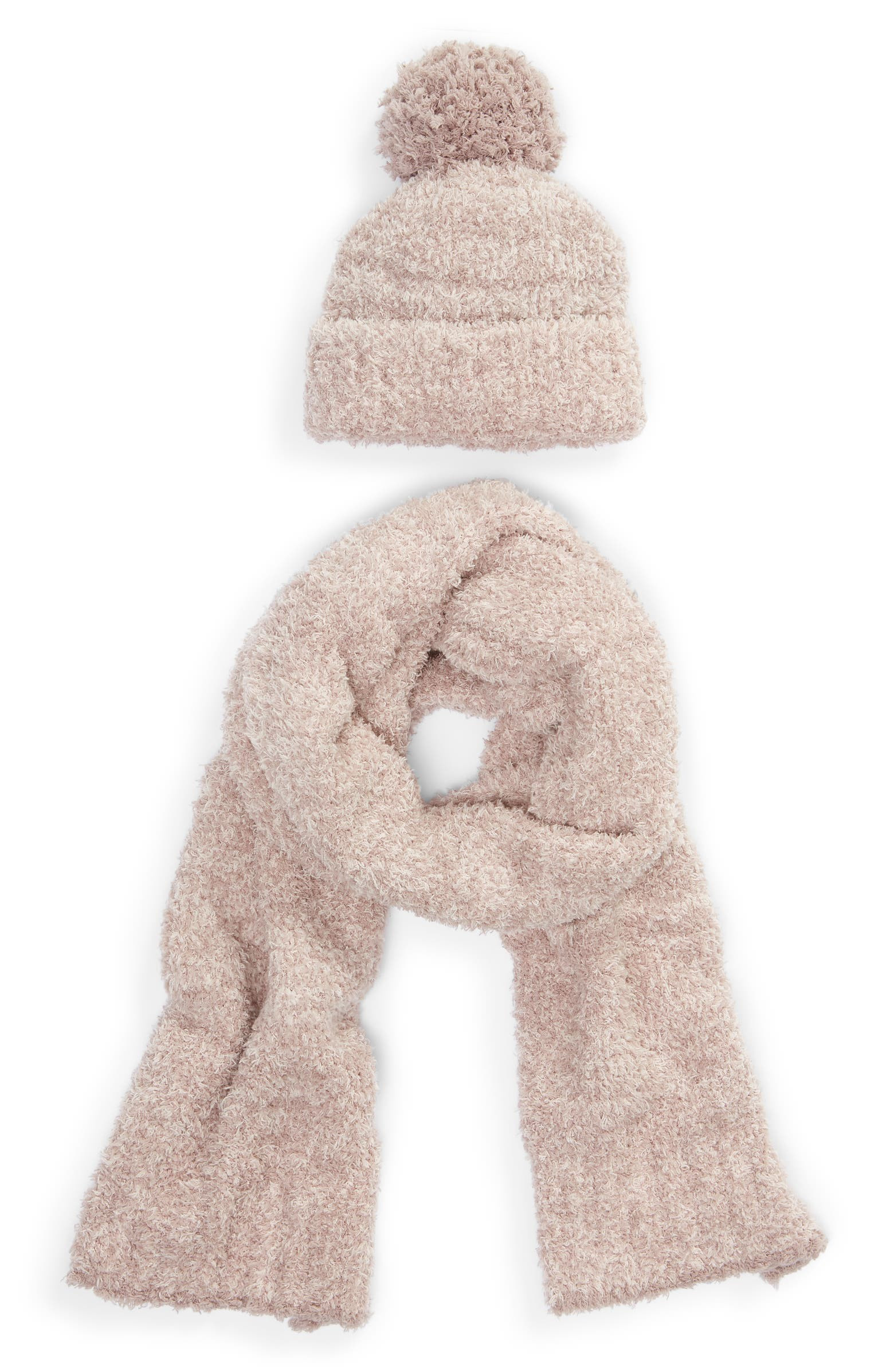 Barefoot Dreams Pompom Beanie & Scarf Set | Nordstrom