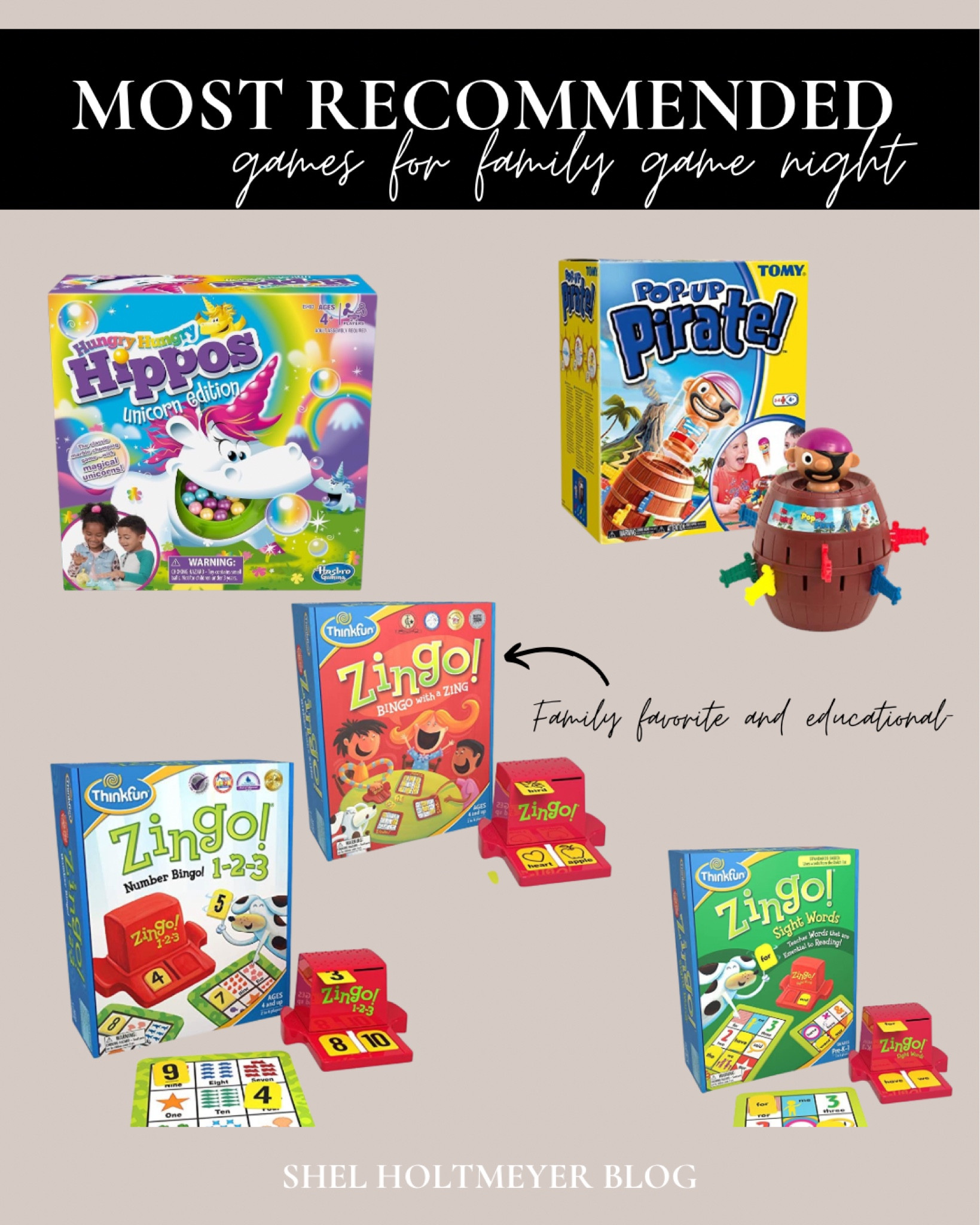 Hey there! Here are some fun game ideas for family game nights, especially if you have preschoolers. My own little ones are four years old and we've been having a blast with these games during our family game nights. Can't wait for you to try them!

#FamilyGameNight #BoardGames #PreschoolGames #FamilyFun #GameNight

#LTKkids #LTKGiftGuide #LTKfamily