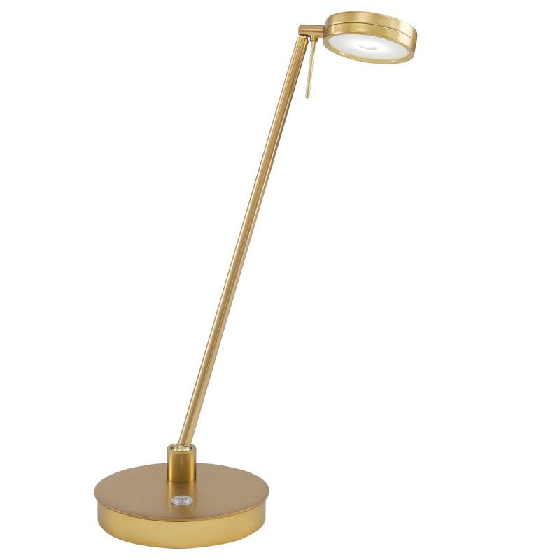 Kovacs P4306-248 1 Light LED Desk Lamp in Honey Gold from the George's Reading Room-Puck Collection  | Build.com, Inc.