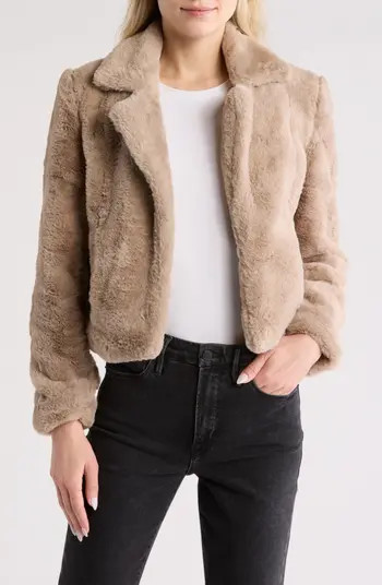 BLANKNYC Faux Fur Crop Jacket | Nordstromrack | Nordstrom Rack