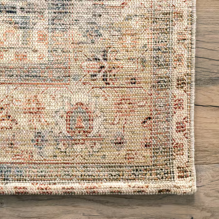 Beige Fannie Cotton-Blend Vintage Area Rug | Rugs USA