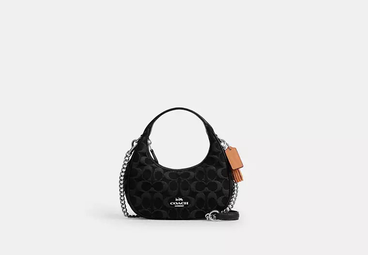 Coach Outlet Carmen Crossbody Bag In Signature Denim - Black, Size: Mini | Coach Outlet US