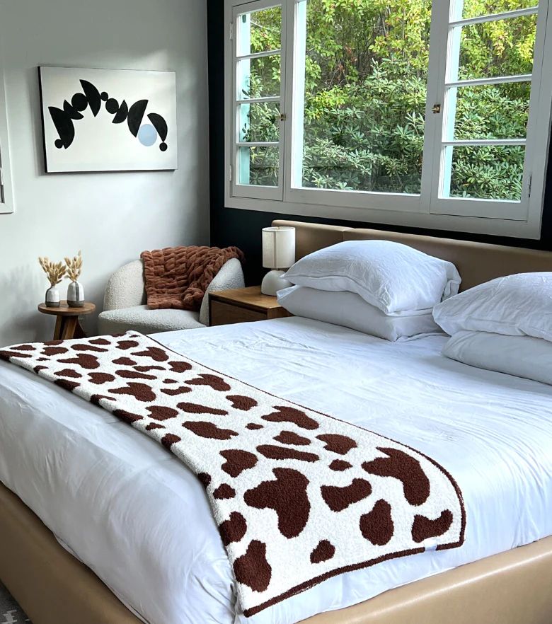 Cowhide Print Buttery Blanket | The Styled Collection