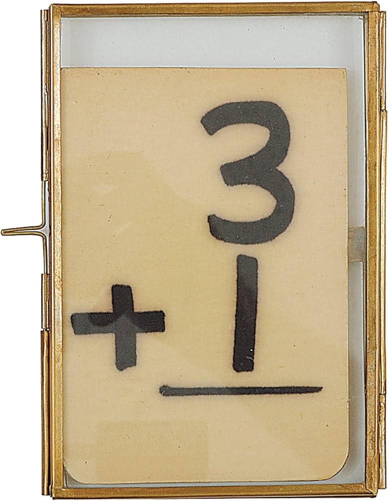 Creative Co-Op 4 x 6 Brass & Glass Photo Frame | Amazon (US)