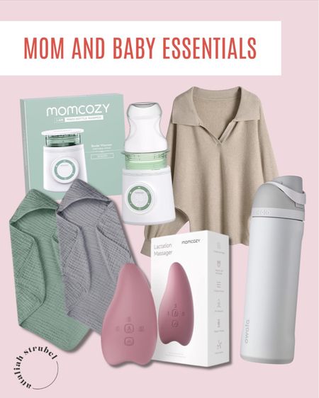 A few essentials for mom and baby! The lactation massager and bottle warmer are from Momcozy. Owala's water bottles are a must! 

#LTKBaby #LTKGiftGuide #LTKFamily