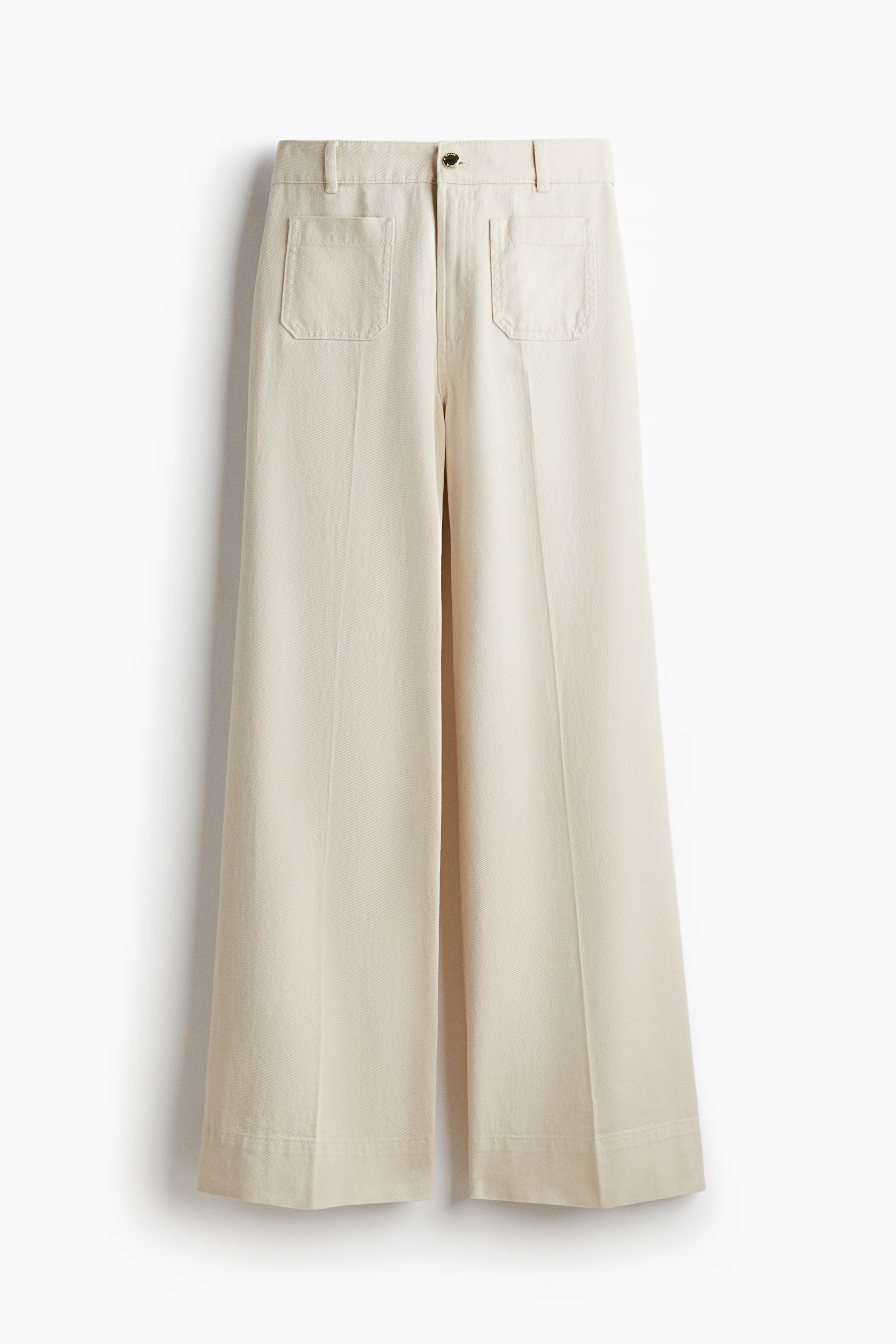 Wide-Leg Twill Pants | H&M (US + CA)