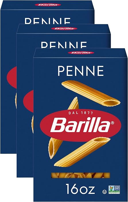 Barilla Penne Pasta, 16 oz. Box - Non-GMO Pasta Made with Durum Wheat Semolina - Kosher Certified... | Amazon (US)