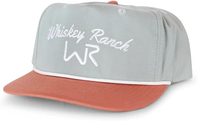 WHISKEY BENT HAT CO. Wild Bill Adjustable Roped Snapback Hat (Gray/Sienna) | Amazon (US)