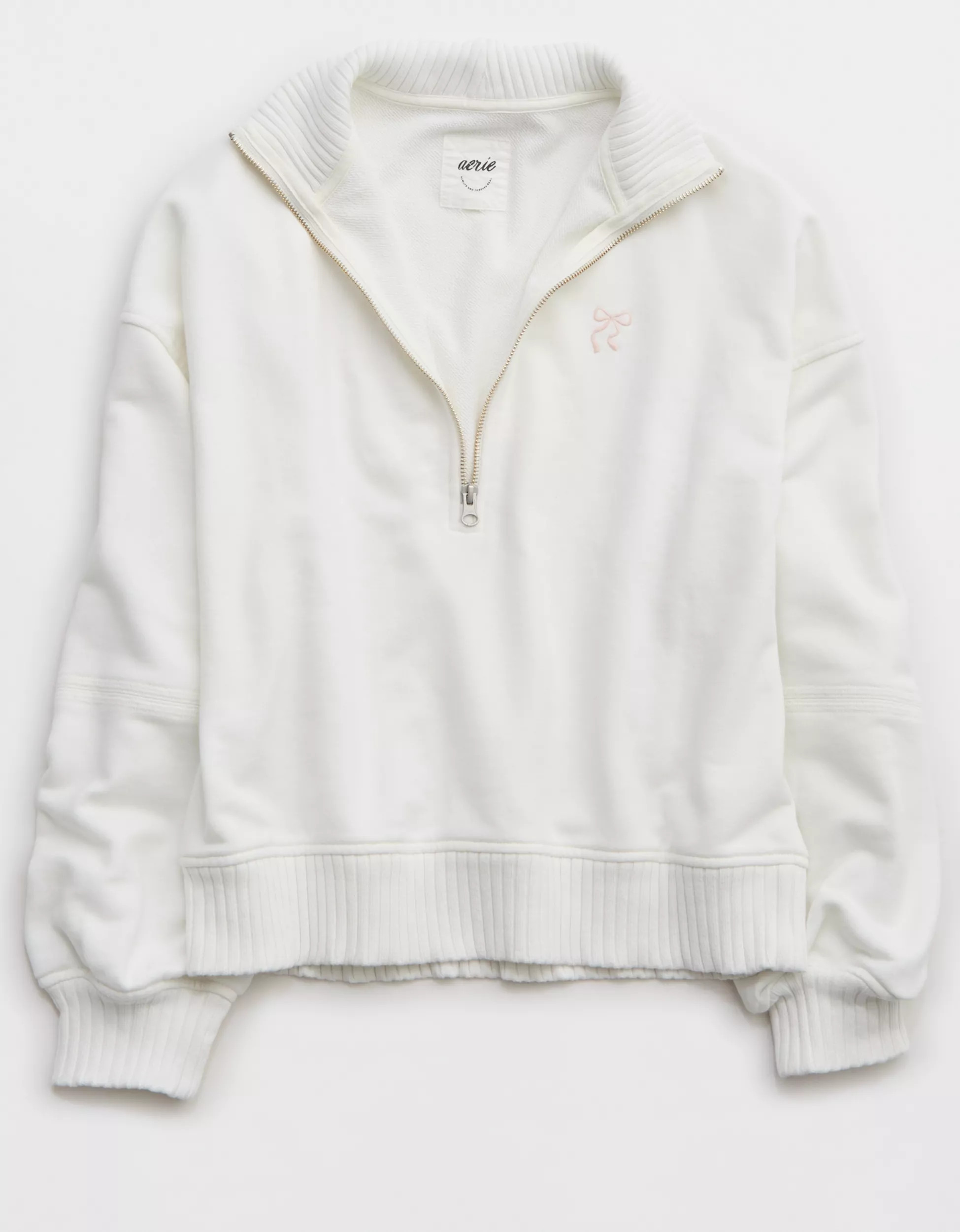 Aerie Sun's Out Quarter Zip Sweatshirt | Aerie