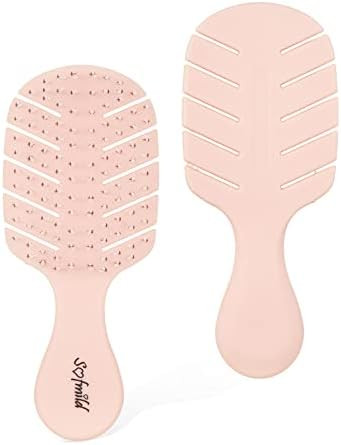 Mini Travel Vent Cute Hair Brush,Fast Dry Shower Detangler Brush,Glide Through Tangles With Ease ... | Amazon (US)