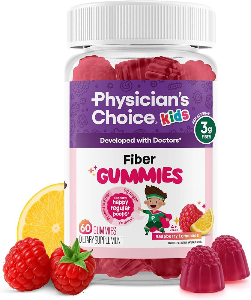 Physician's Choice Fiber Gummies for Kids - Supports Regularity, Occasional Constipation & Digest... | Amazon (US)