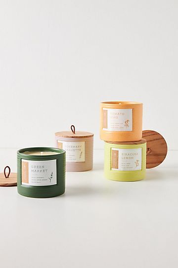 Hive & Wick Market Ceramic Candle | Anthropologie (US)