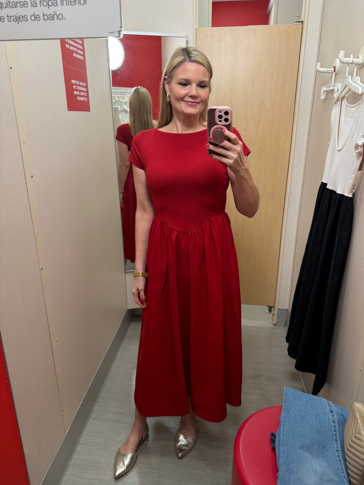 Sale alert! Red midi/maxi dress is on sale now marked down from 45 to 27! I’m wearing the small.

#LTKCyberWeek #LTKTall #LTKSaleAlert