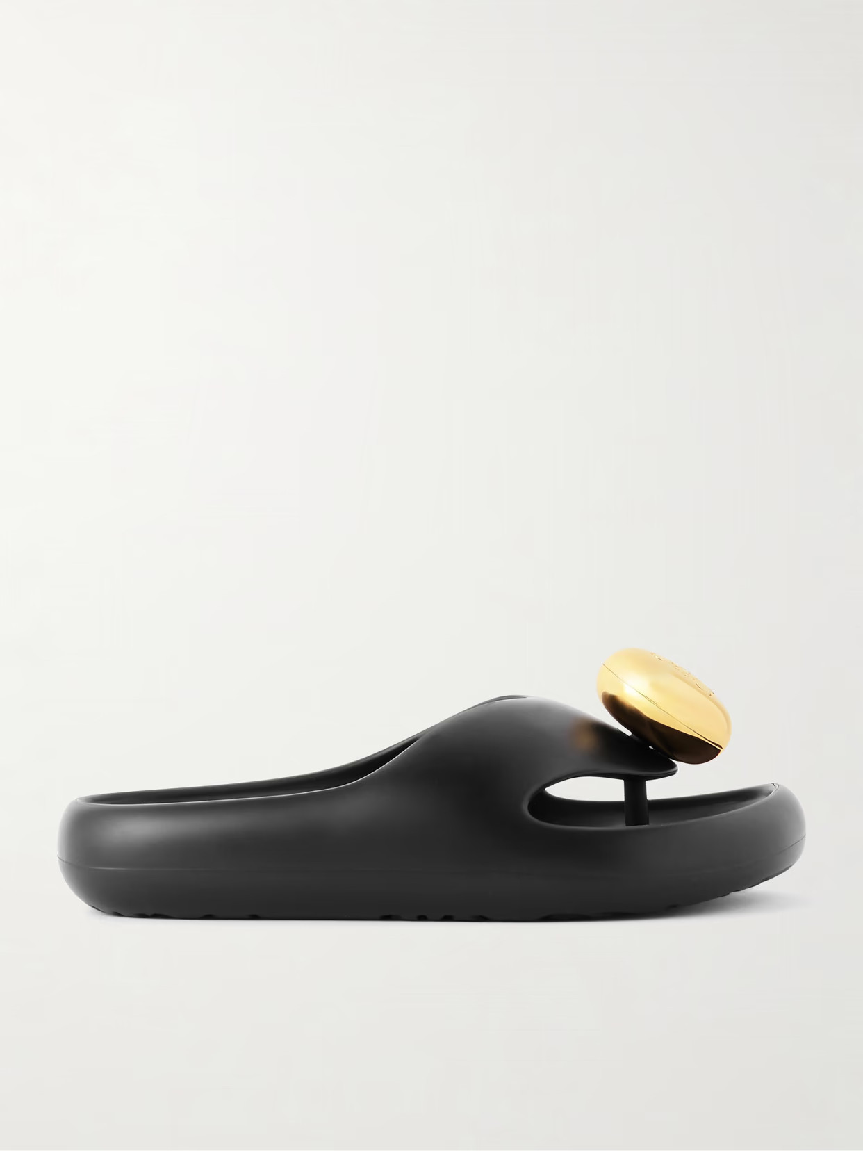 LOEWE - + Paula's Ibiza Bubble Logo-detailed Rubber Slides - Black | NET-A-PORTER (US)