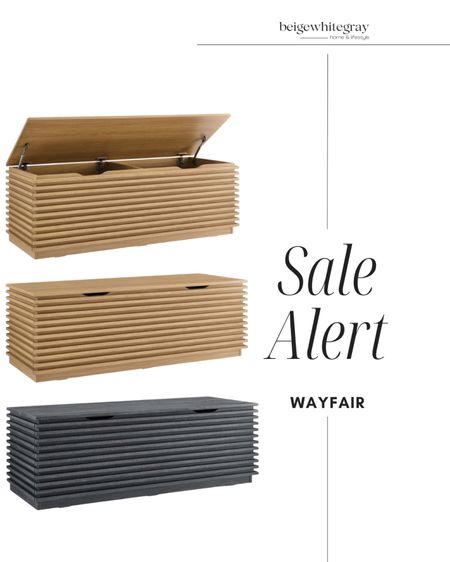 The prettiest storage bench with a fluted detail that comes in multiple stains. Sale alert at Wayfair. 

#LTKHome #LTKStyleTip #LTKSaleAlert