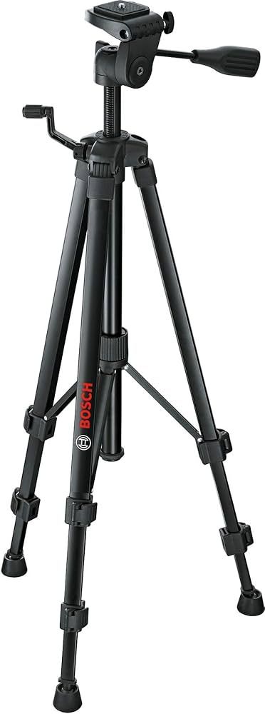 BOSCH BT 150 Compact Tripod with Extendable Height for Use with Line Lasers, Point Lasers, and La... | Amazon (US)