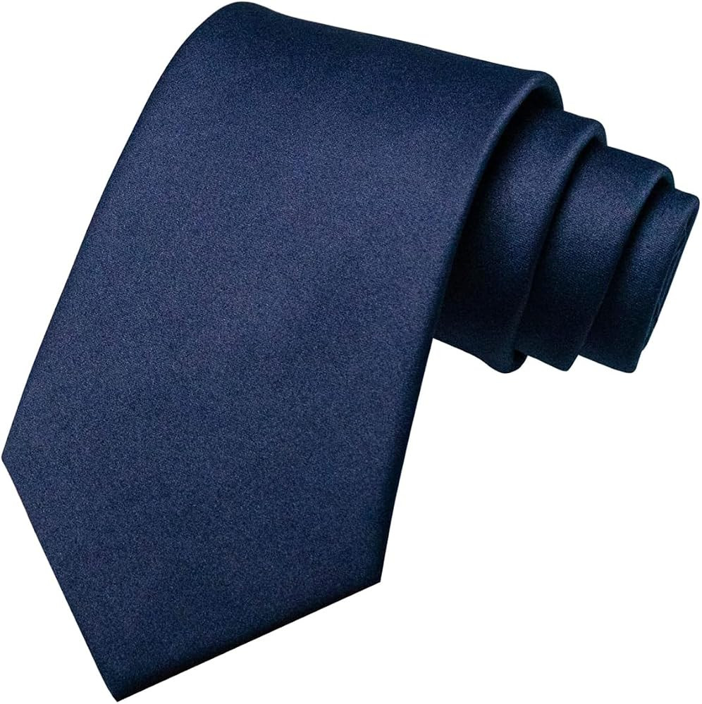 Men Tie Classic Men's Solid Satin Neck Tie Solid Color Formal Neckties with Multiple Colors for M... | Amazon (UK)