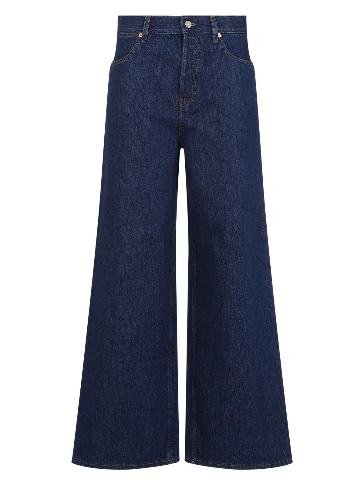 Gucci Women's Wide Leg Denim Jeans in Blue | Size 27 | 816971XDC5F | LOZURI