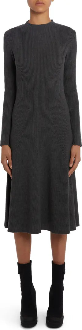 Long Sleeve Virgin Wool Blend Sweater Dress | Nordstrom