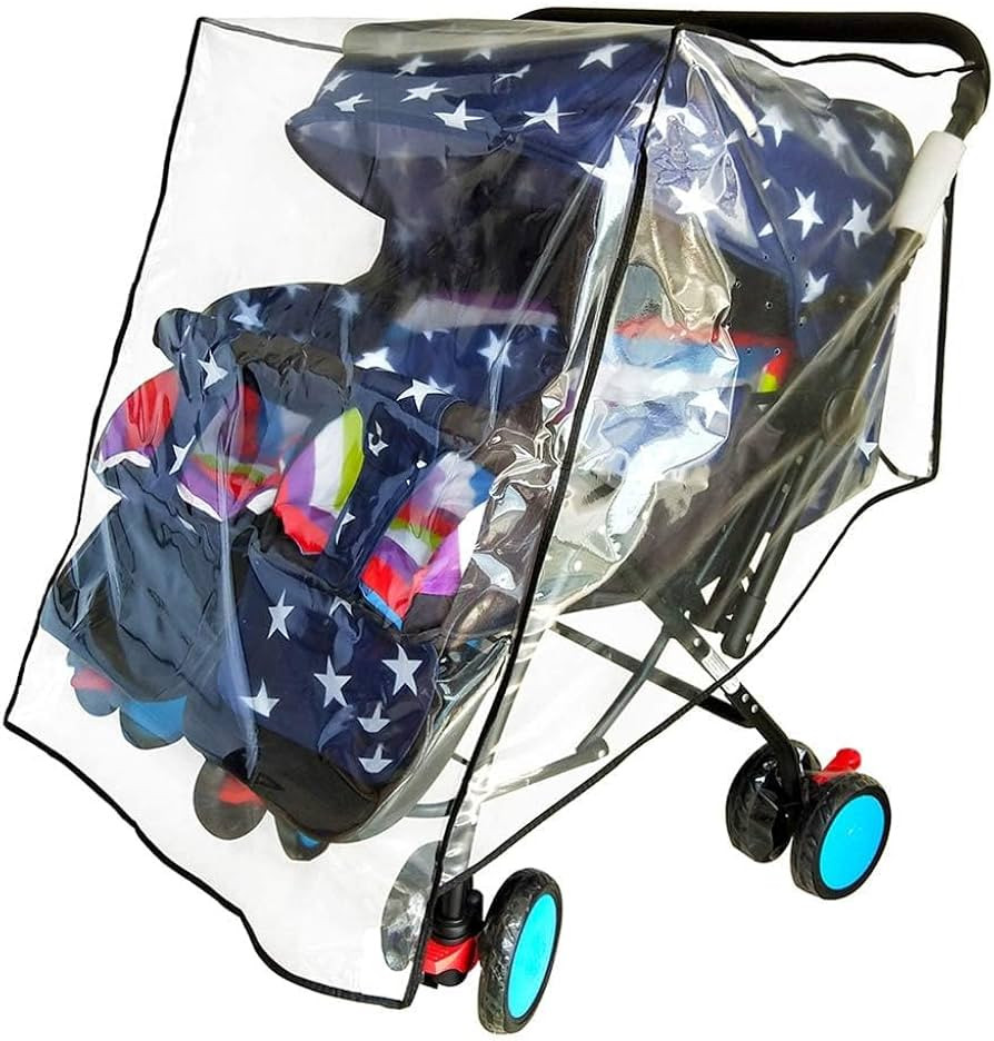 Weather Shield for Double Stroller Raincoat Universal Size Side by Side Baby Umbrella Stroller Ra... | Amazon (US)