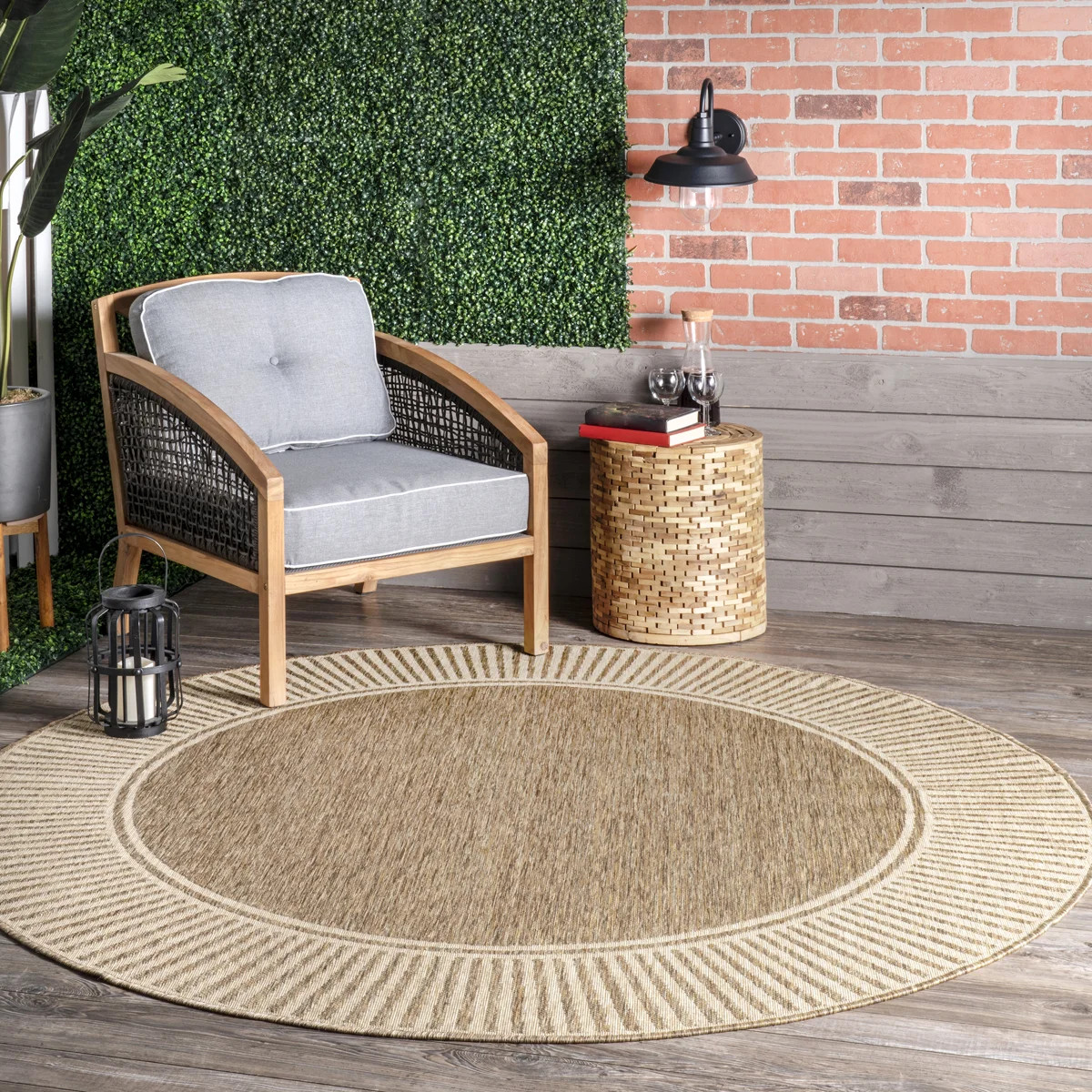 Alegre Bordered Indoor/Outdoor Rug | Wayfair North America
