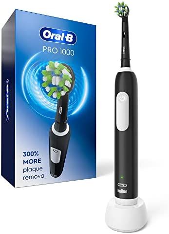 Oral-B Pro 1000 CrossAction Electric Toothbrush, Black | Amazon (US)