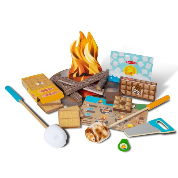 Melissa & Doug Let's Explore Campfire S'Mores Play Set | Walmart (US)