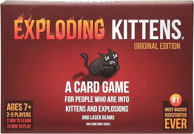 Exploding Kittens Original Edition - Hilarious Games for Family Game Night - Funny Card Games for... | Amazon (US)