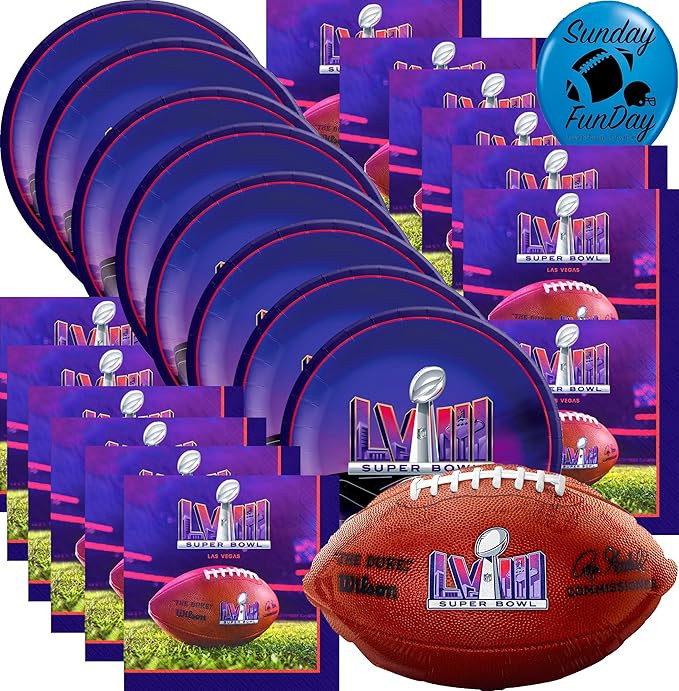 Amscan SuperBowl, Party Supplies, Intended for Super Bowl LVIII Theme Collection, Party Accessory... | Amazon (US)