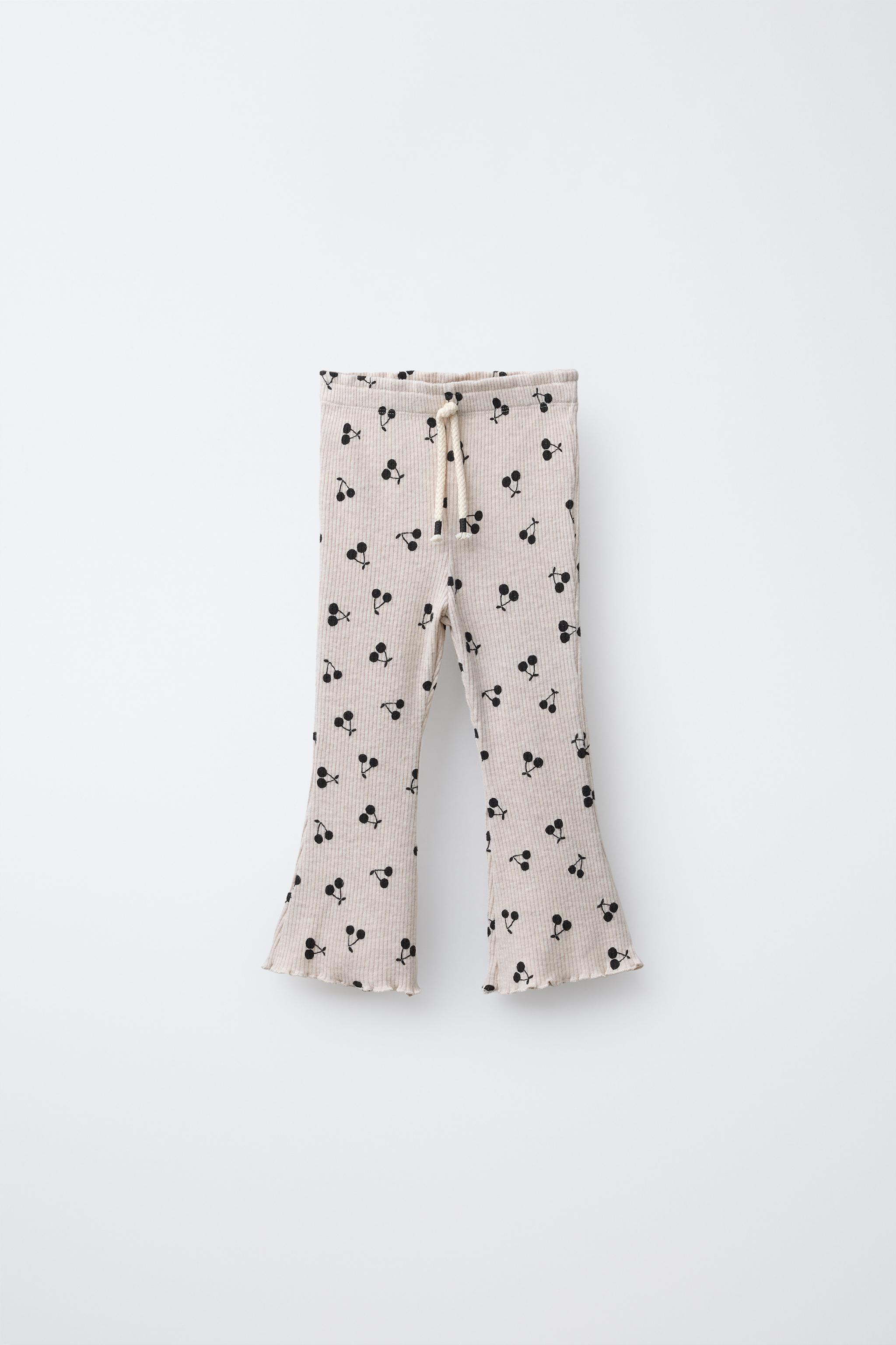 PRINTED SOFT TOUCH FLARE LEGGINGS | Zara US