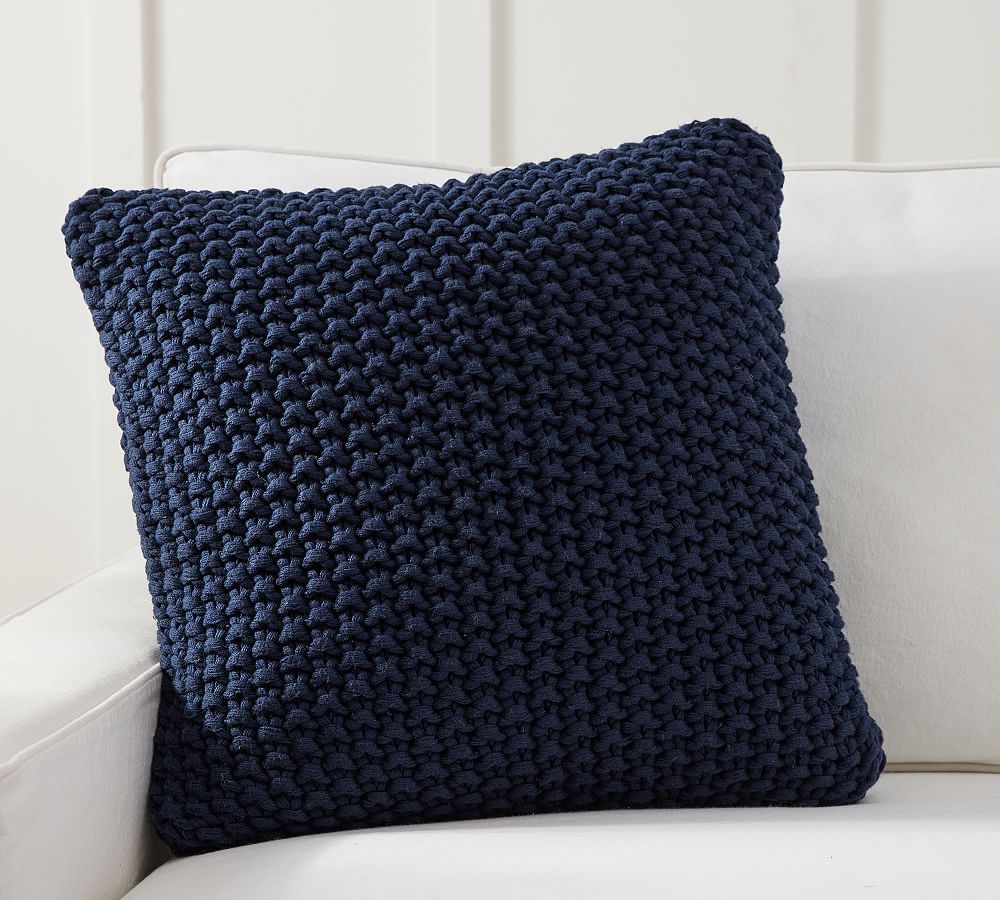 Bayside Seed Stitch Pillow | Pottery Barn (US)