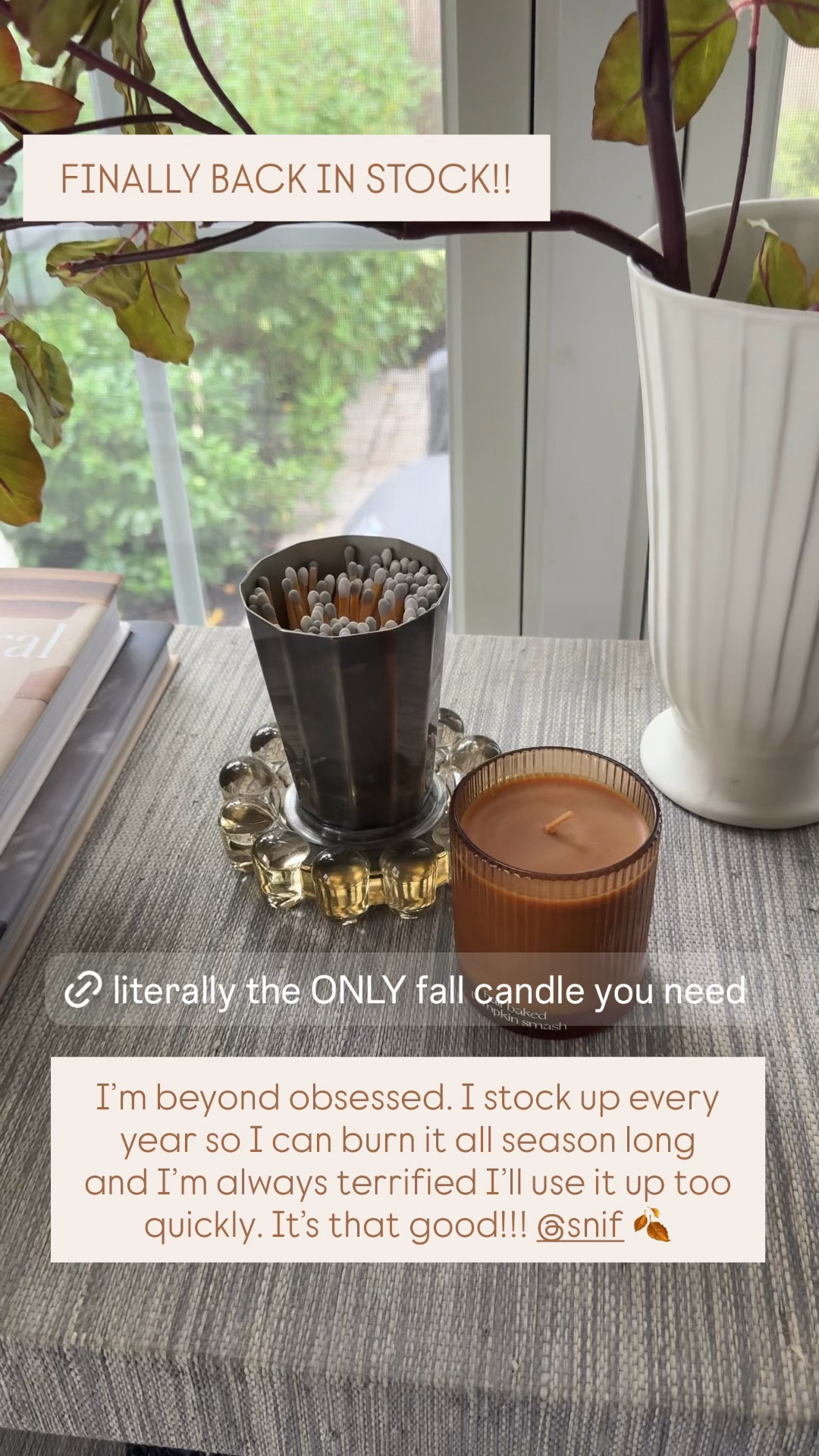 My most favorite fall candle is finally back in stock. This is truly the only candle you need and it smells SO GOOD you’ll want to burn it for months. Stock up!!

#LTKHome #LTKSeasonal #LTKselfcare