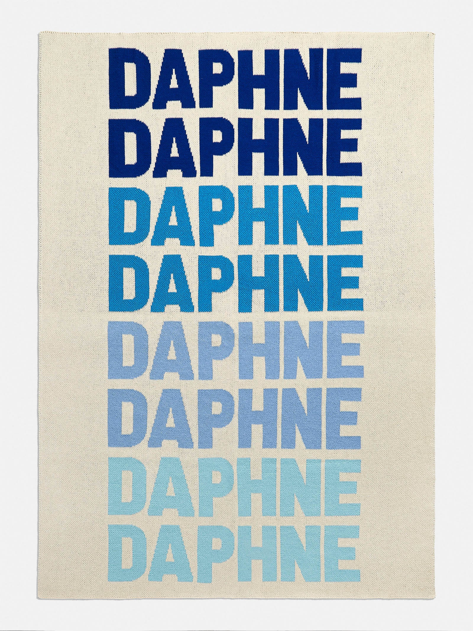 Ombre Name Blanket - Tan/Blue | BaubleBar (US)