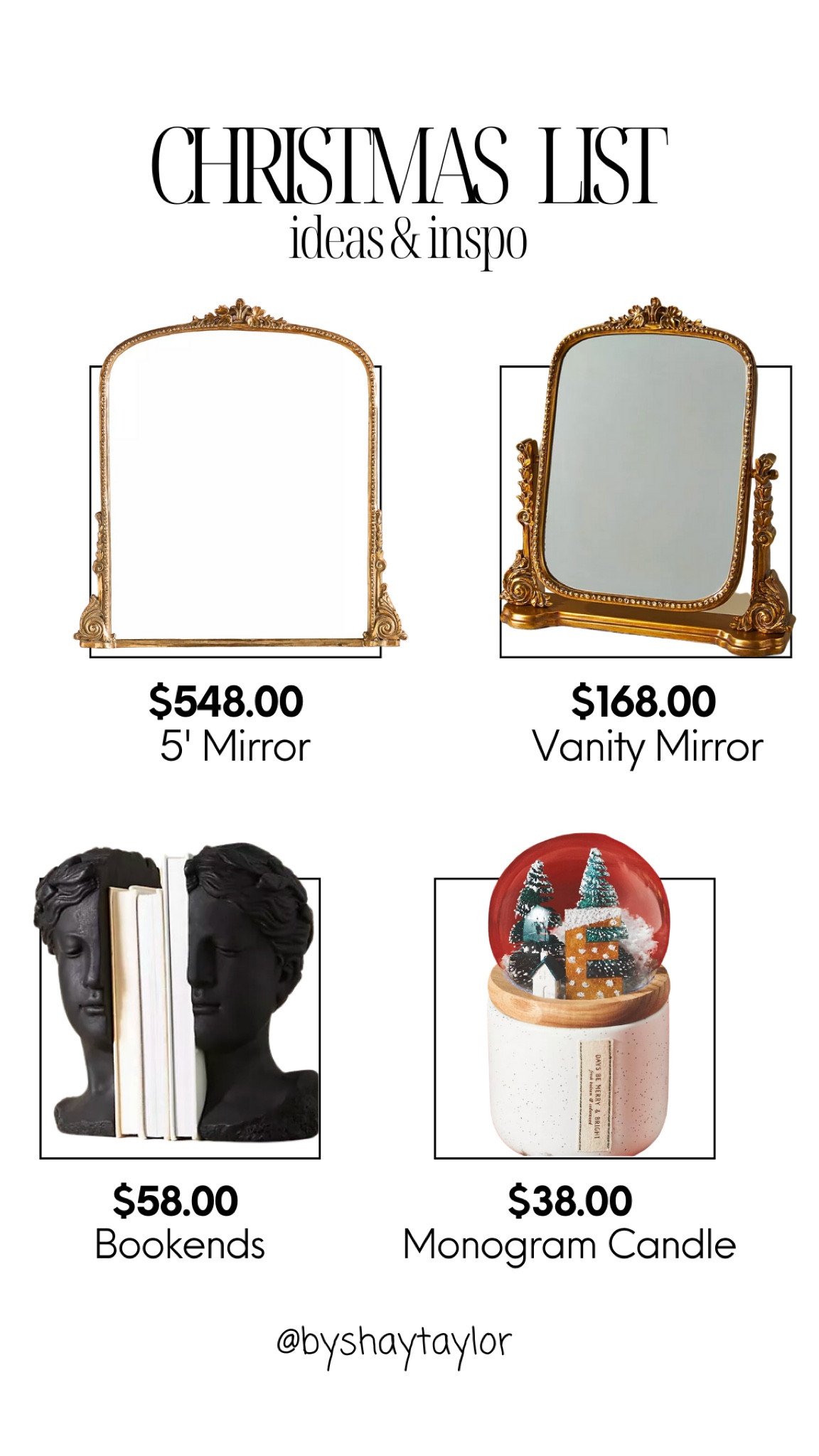 Christmas List

#LTKGiftGuide #LTKhome