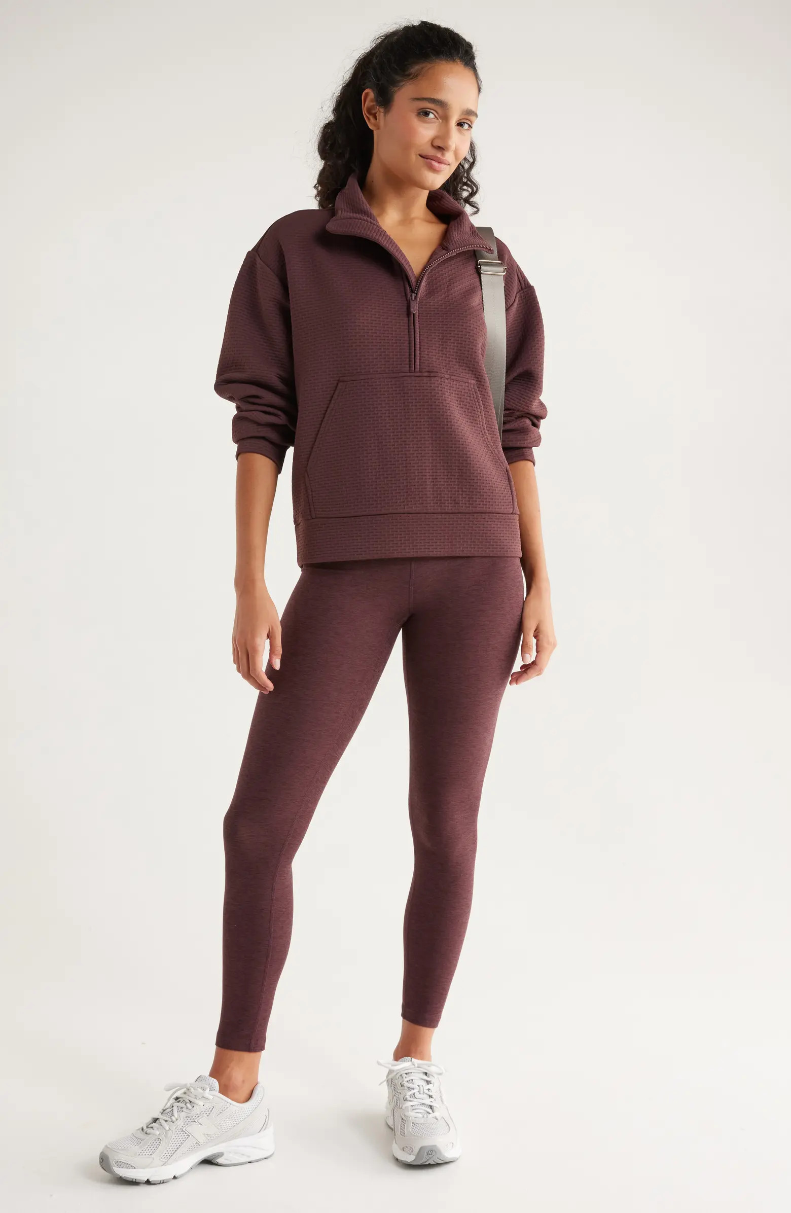 Zella Textured Half Zip Pullover | Nordstrom | Nordstrom