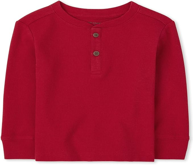 The Children's Place Baby Toddler Boy Long Sleeve Thermal Henley Top | Amazon (US)