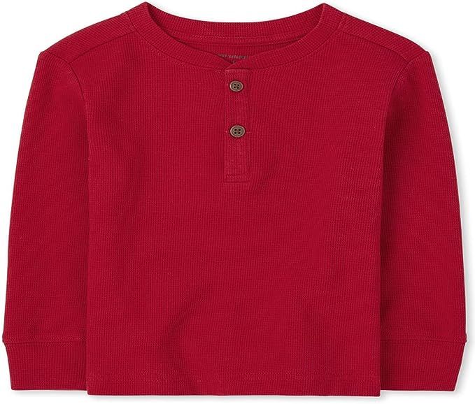 The Children's Place Baby Toddler Boy Long Sleeve Thermal Henley Top | Amazon (US)