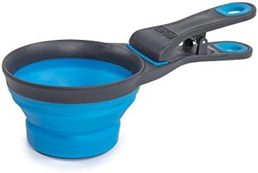 Dexas Pets Collapsible KlipScoop Collapsible Dry Dog Food Scoop and Dog Food Bag Clip, 1 Cup Capa... | Amazon (US)