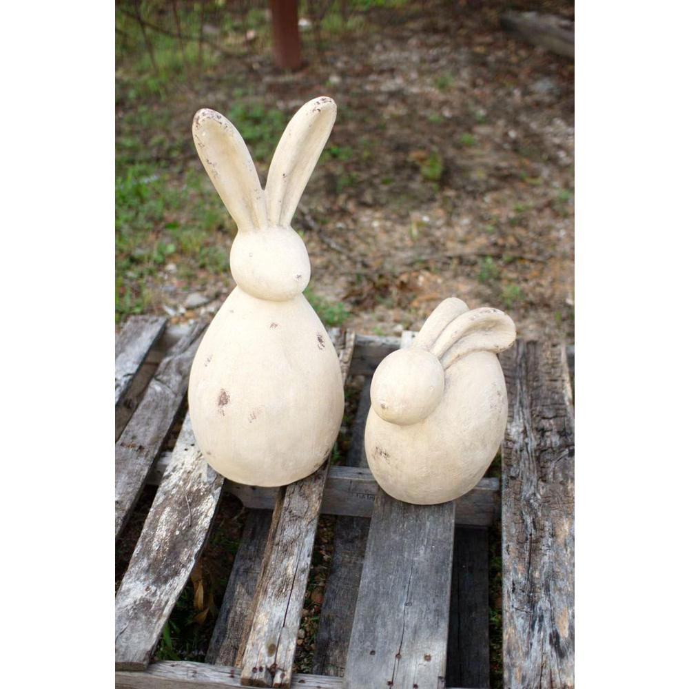 SET OF TWO RABBIT SCULPTURES | Walmart (US)