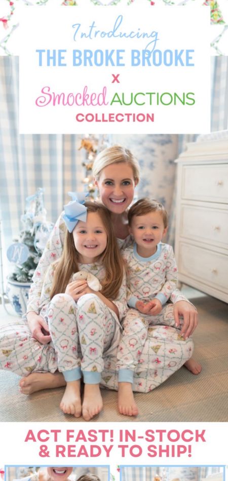 The Broke Brooke for Smocked Auctions Family Christmas Pajamas are here!!!!! 

Mom Pajamas - I wear a size medium. I’m 5’9 135 lbs 

Kids 2 piece pajamas - we like to go up 1 size! 

Nightgown Dress - runs true to size! 

#LTKfamily #LTKkids #LTKHoliday
