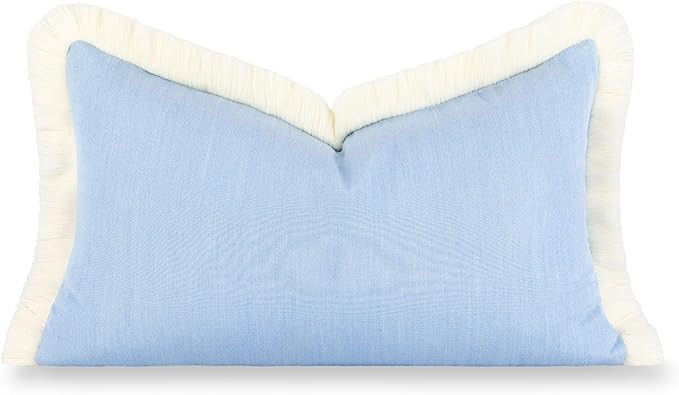 Amazon.com : Hofdeco Premium Coastal Hampton Outdoor Performance Throw Pillow Cover Only, 20"x20"... | Amazon (US)