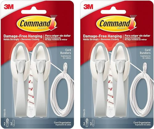 Command Cord Bundlers, Cord Organizer, 2-Bundlers Per Pack, Sold As 2 Packs (17304-ES) | Amazon (US)