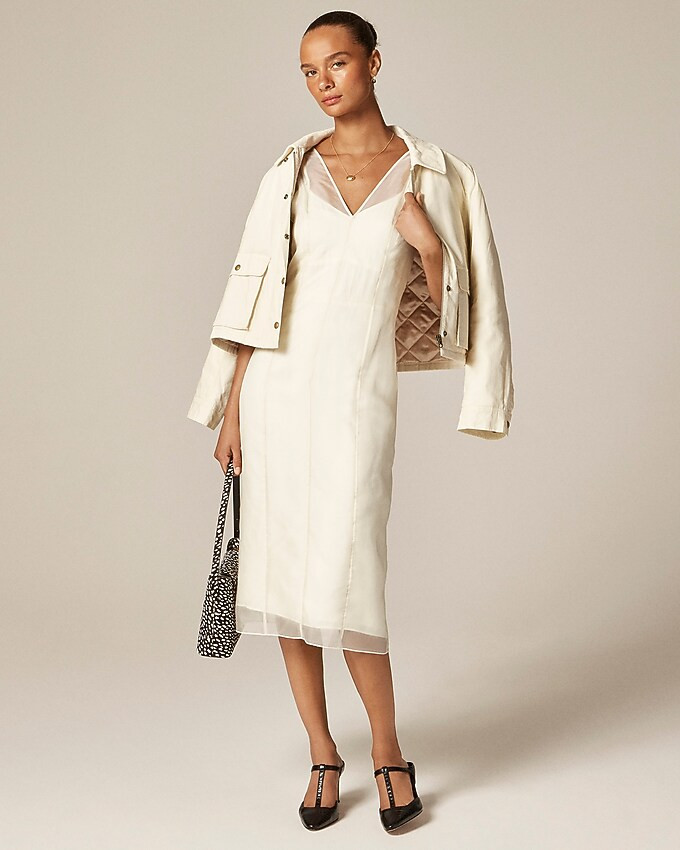 Collection layered organza shift dress | J. Crew US