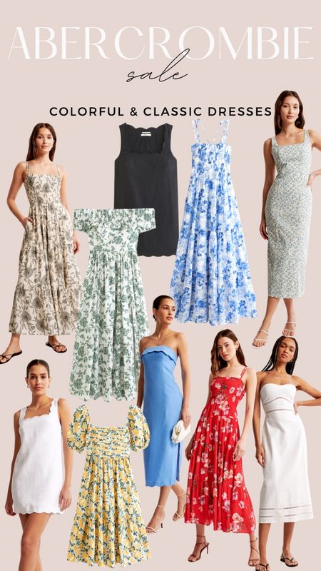Abercrombie sale picks. So many colorful and classic dresses for spring/summer occasions. 

#LTKfindsunder100 #LTKSeasonal #LTKsalealert