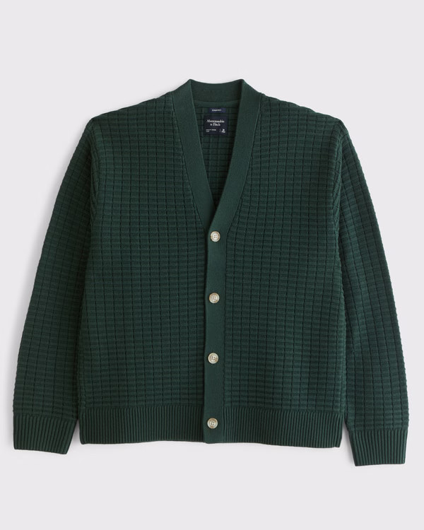 Waffle Cardigan | Abercrombie & Fitch (UK)